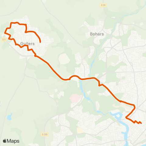 Bibus Scolaires Guilers Croas Ar Pennoc - Liberté Morvan map