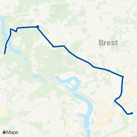 Bibus Bus Substitution Tramway map