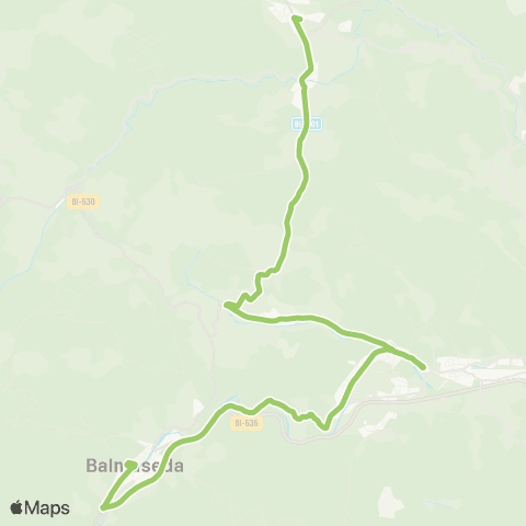 Bizkaibus Bilbao-Balmaseda map