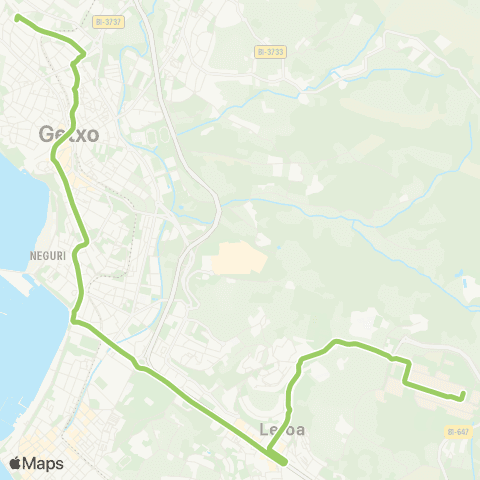 Bizkaibus Andramari / Santa María Getxo - Upv / Ehu (Algorta) map