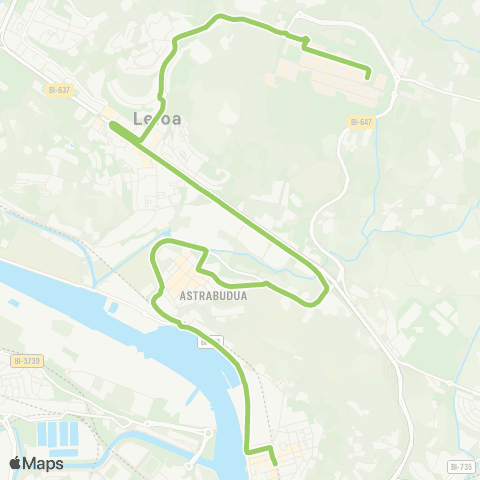 Bizkaibus Erandio-Upv / Ehu map