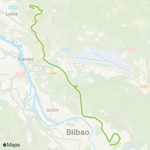 Bizkaibus Santutxu-Upv / Ehu (Autopista) map