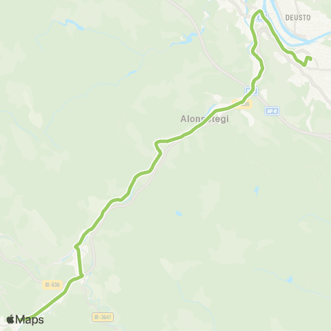 Bizkaibus Bilbao - Sodupe - Gordexola map