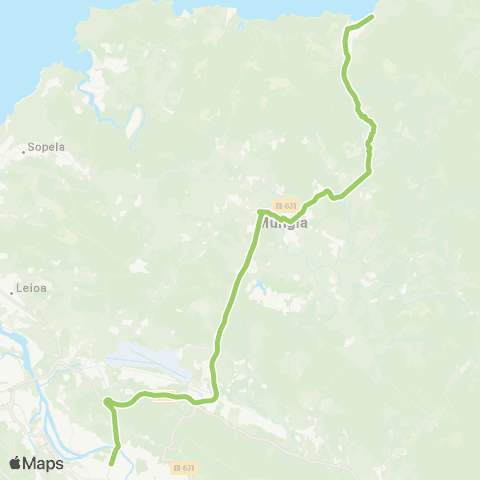 Bizkaibus Bilbao-Mungia-Bakio (Autopista) map