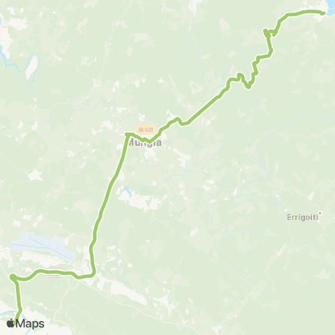 Bizkaibus Bilbao-Mungia-Bermeo Autopista map