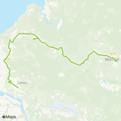 Bizkaibus Leioa - Urduliz Ospitalea - Mungia map