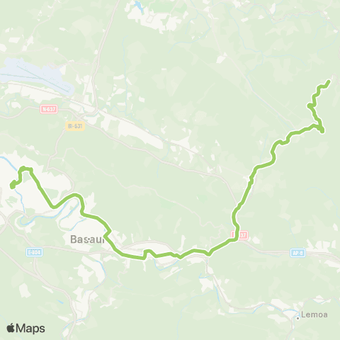 Bizkaibus Bilbao - Galdakao - Larrabetzu map