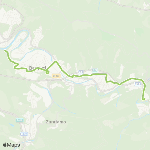 Bizkaibus Basauri - Hospital Galdakao Ospitalea (Bengoetxe) map