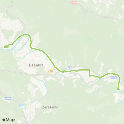 Bizkaibus Galdakao - Metro Bolueta map