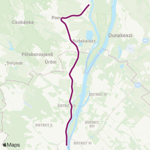 MÁV  map