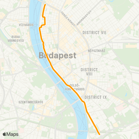 BKK Jászai Mari Tér / Közvágóhíd H map