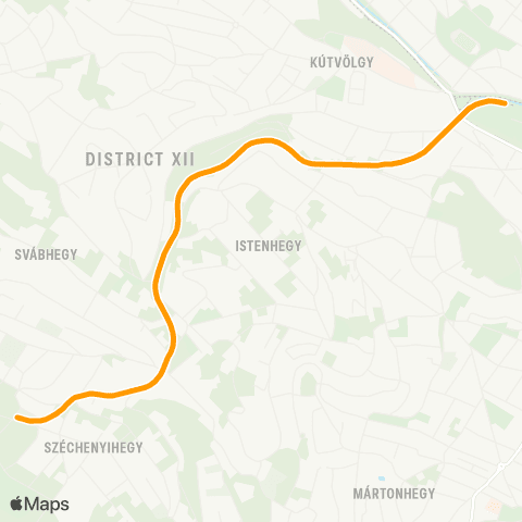 BKK Városmajor / Széchenyi-Hegy, Gyermekvasút map