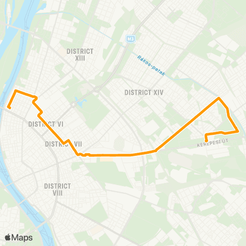 BKK Jászai Mari Tér / Örs Vezér Tere M+H map