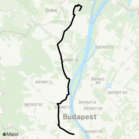 BKK Móricz Zsigmond Körtér M / Békásmegyer H map