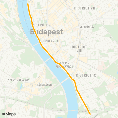 BKK Jászai Mari Tér / Közvágóhíd H map