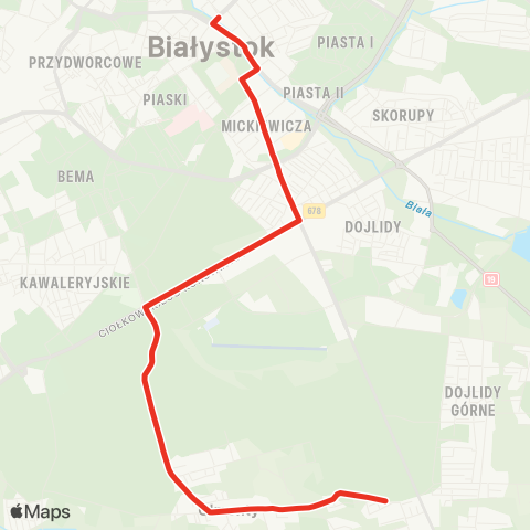 Białostocka Komunikacja Miejska  map