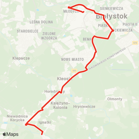 Białostocka Komunikacja Miejska  map