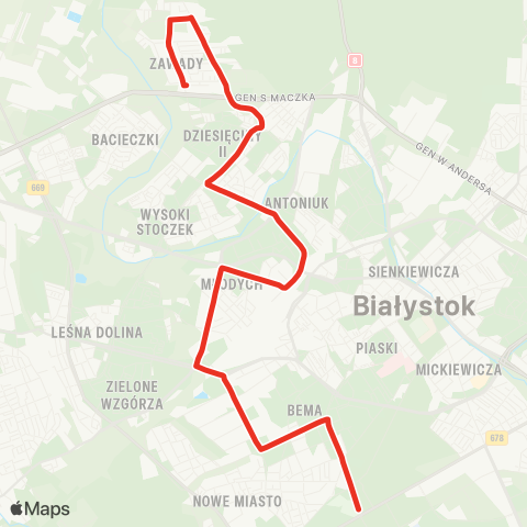 Białostocka Komunikacja Miejska  map