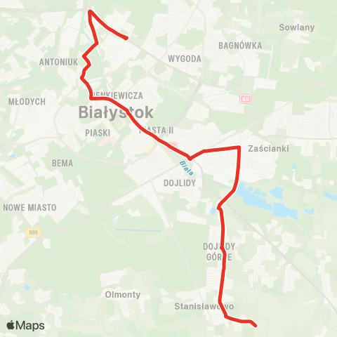 Białostocka Komunikacja Miejska  map