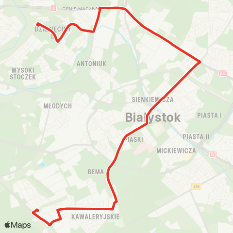 Białostocka Komunikacja Miejska  map