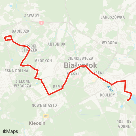 Białostocka Komunikacja Miejska  map