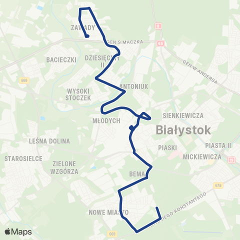 Białostocka Komunikacja Miejska  map