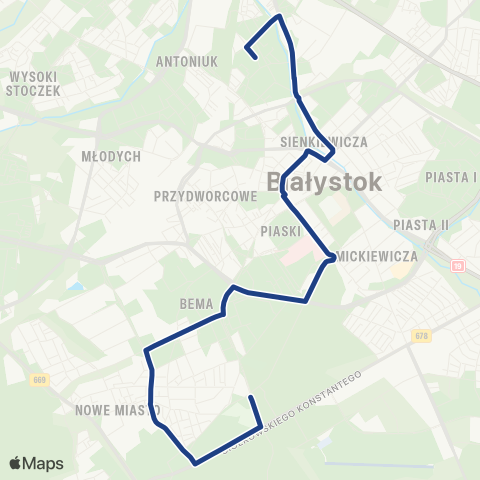 Białostocka Komunikacja Miejska  map