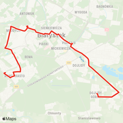 Białostocka Komunikacja Miejska  map