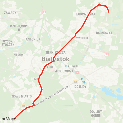 Białostocka Komunikacja Miejska  map