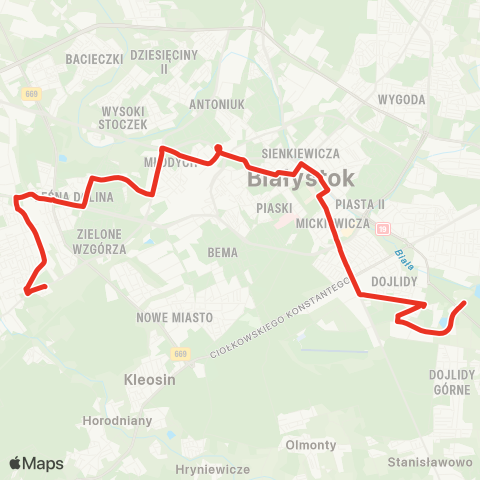 Białostocka Komunikacja Miejska  map