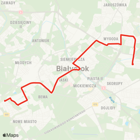 Białostocka Komunikacja Miejska  map