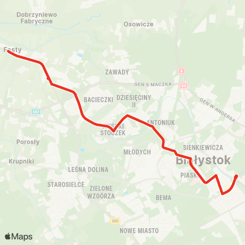Białostocka Komunikacja Miejska  map