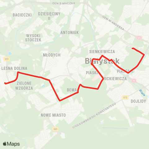 Białostocka Komunikacja Miejska  map