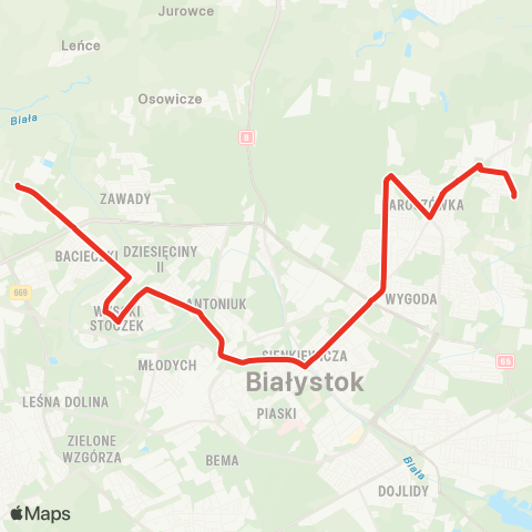 Białostocka Komunikacja Miejska  map