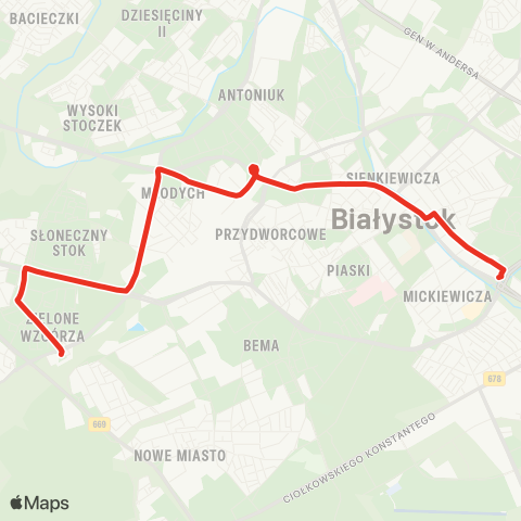 Białostocka Komunikacja Miejska  map