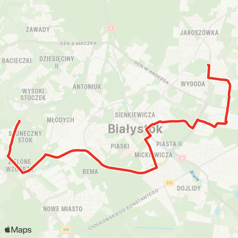 Białostocka Komunikacja Miejska  map