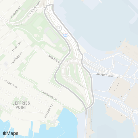 Massport Shuttle Loc1 map