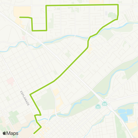 Butte Regional Transit First / East map