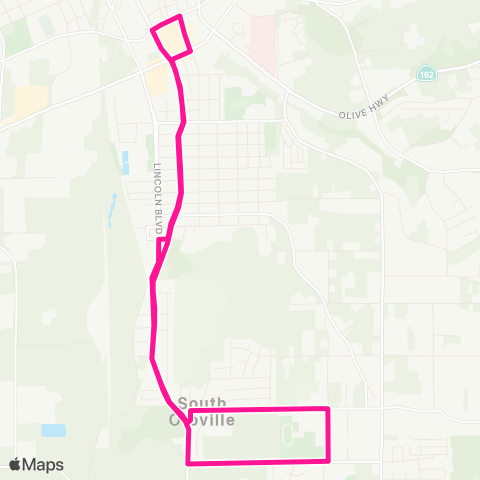 Butte Regional Transit South Oroville map