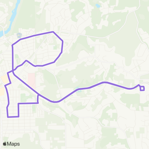 Butte Regional Transit Olive Highway map