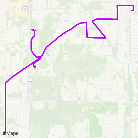 Bloomington Transit 4 South High Street / Sherwood Oaks map
