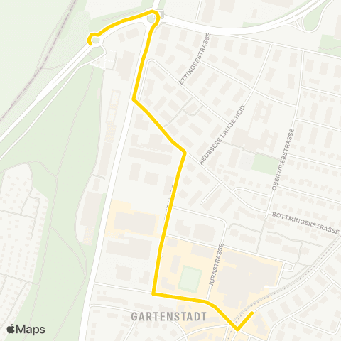 BLT - Baselland Transport Münchenstein, MFP - Münchenstein, Gartenstadt map