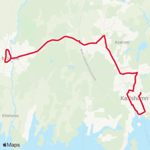 Blekingetrafiken  map