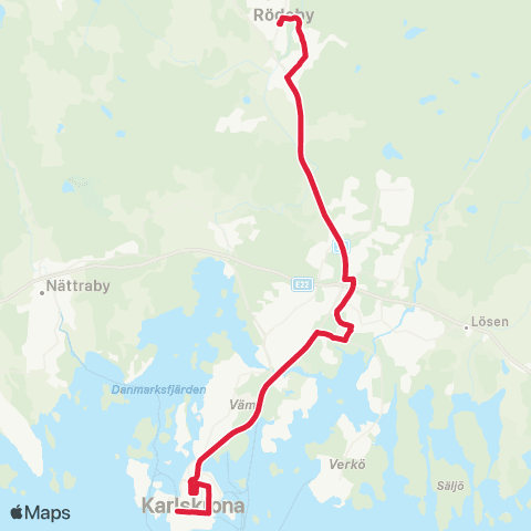Blekingetrafiken  map