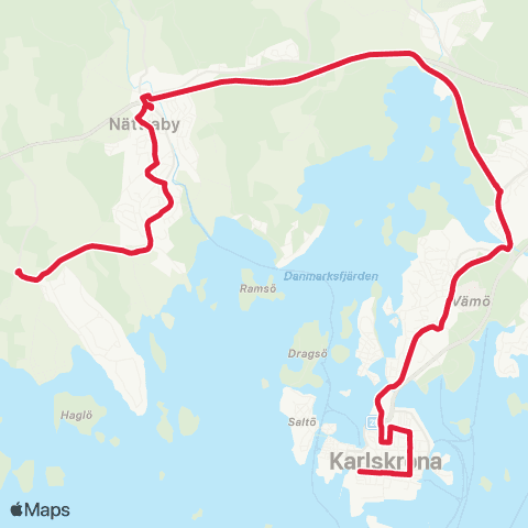 Blekingetrafiken  map