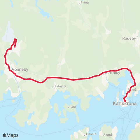 Blekingetrafiken  map