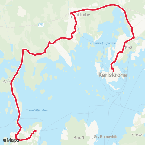 Blekingetrafiken  map