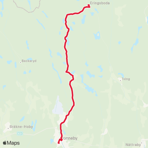 Blekingetrafiken  map