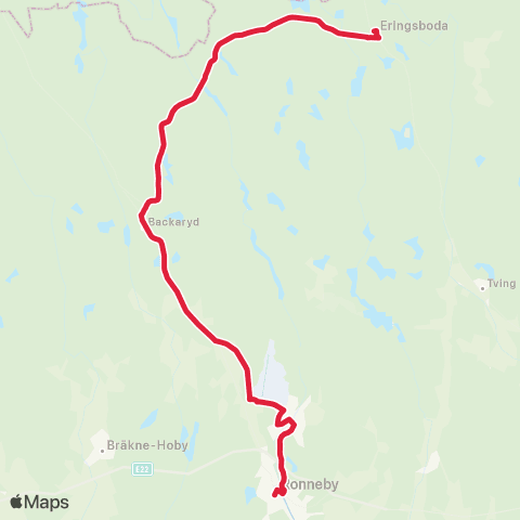 Blekingetrafiken  map