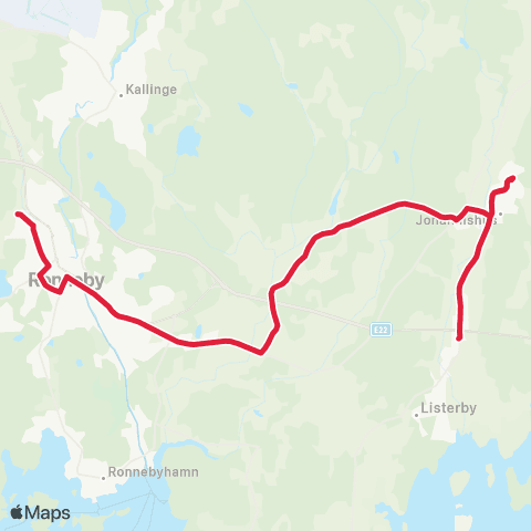 Blekingetrafiken  map